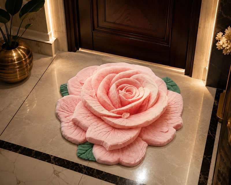 MAGICAL Ultra-Absorbent Rose Shape 7D Bath/Floor Mat