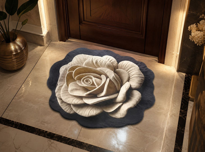 MAGICAL Ultra-Absorbent Rose Shape 7D Bath/Floor Mat