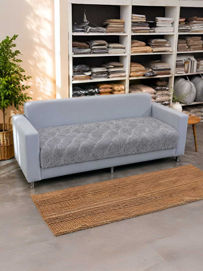 Silver Line Designer Sofa Cover D-108 (70 cm, Coffee-Grey)