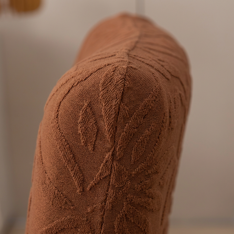 Dark Brown chair cover backrest detail