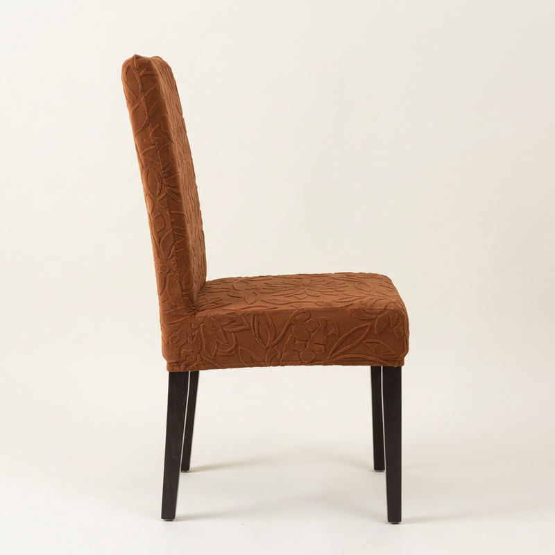 Dark Brown chair cover side profile