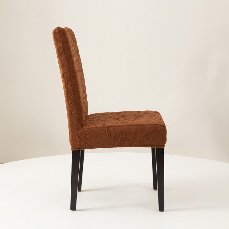 Dark Brown chair cover side profile
