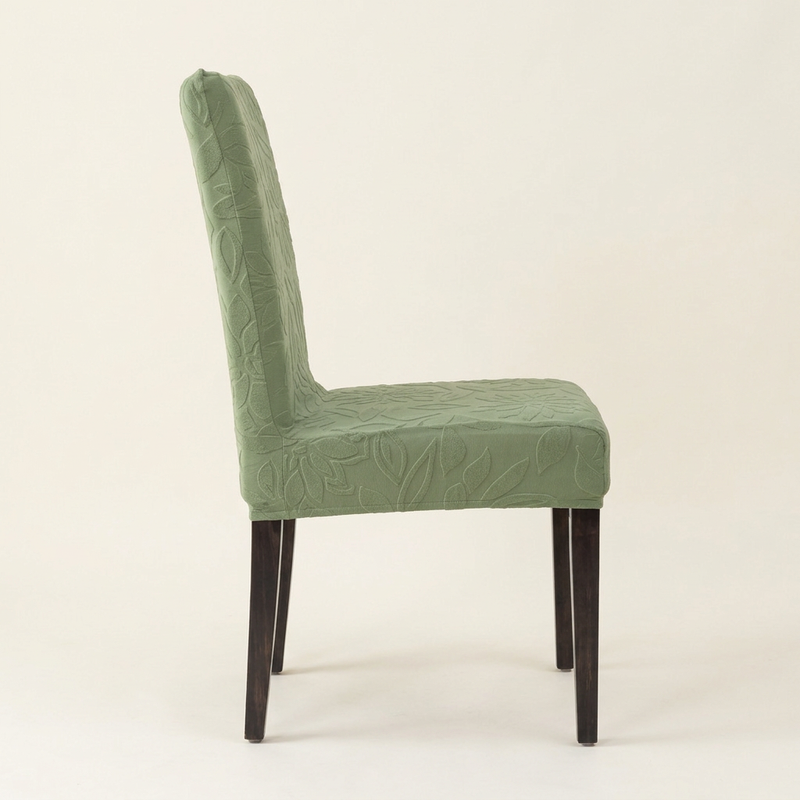 Green chair cover side profile