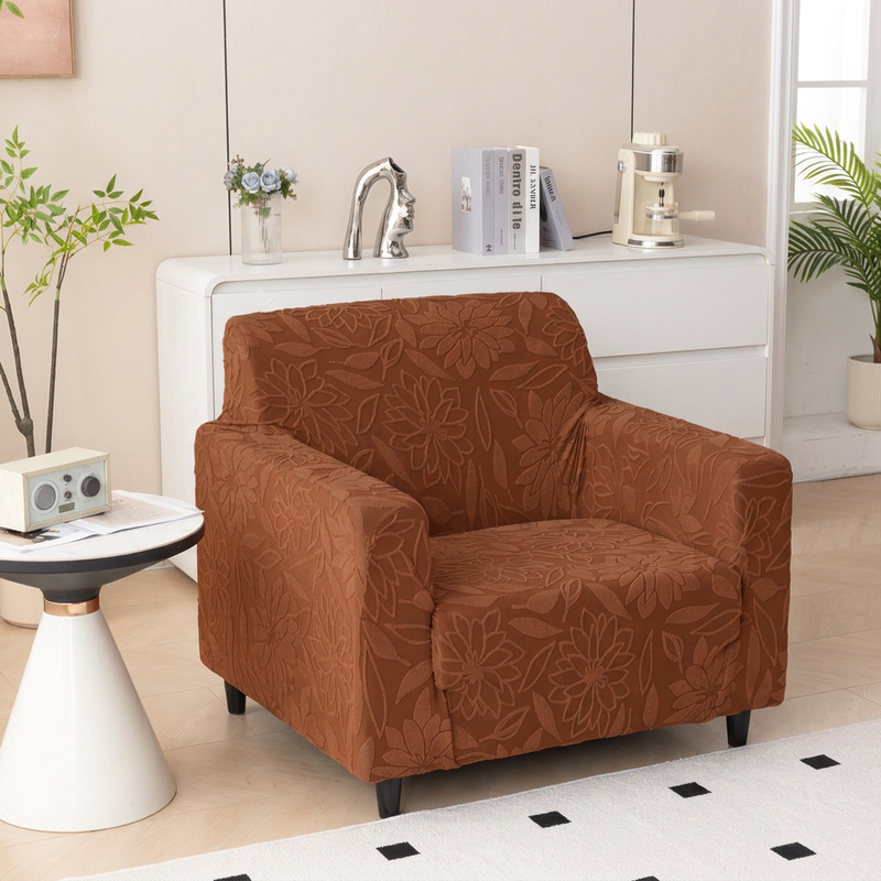 Dark Brown armchair cover lifestyle view