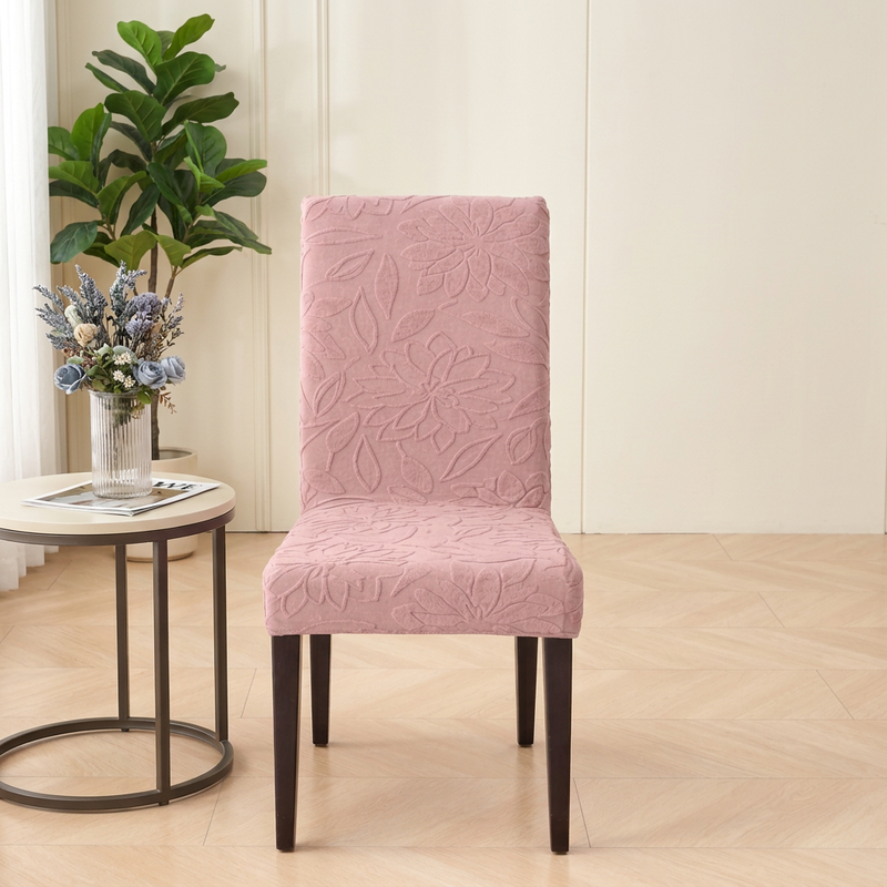 Pink chair cover lifestyle view