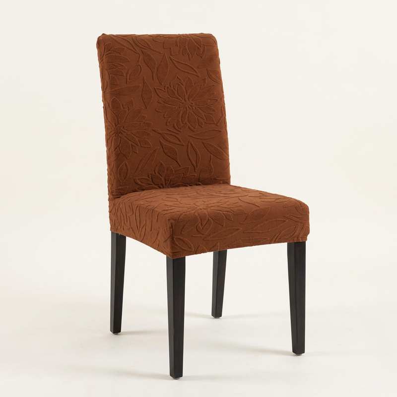 Dark Brown chair cover studio view
