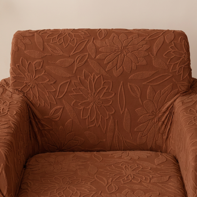 Dark Brown sofa cover backrest detail