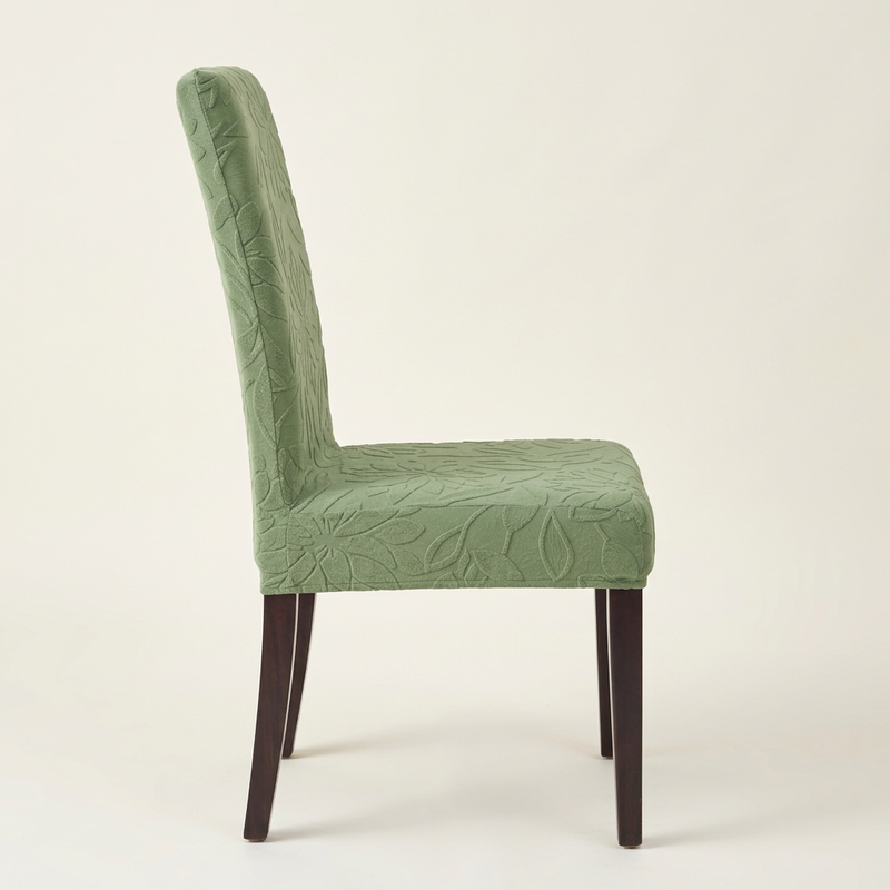 Green chair cover side profile
