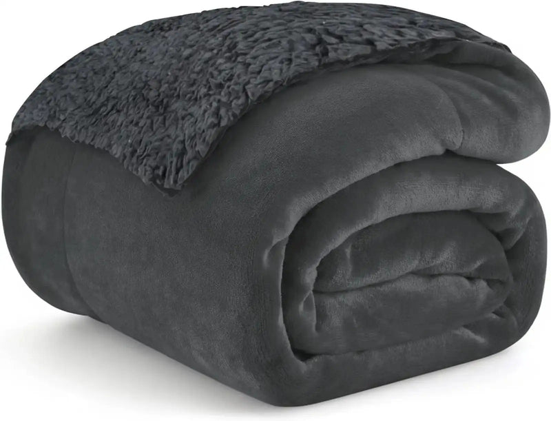 MAGICAL Ultra-Soft Sherpa Winter & AC Blanket (Grey)