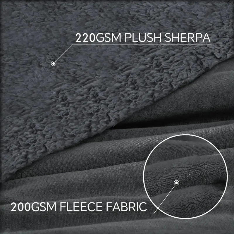 MAGICAL Ultra-Soft Sherpa Winter & AC Blanket (Grey)