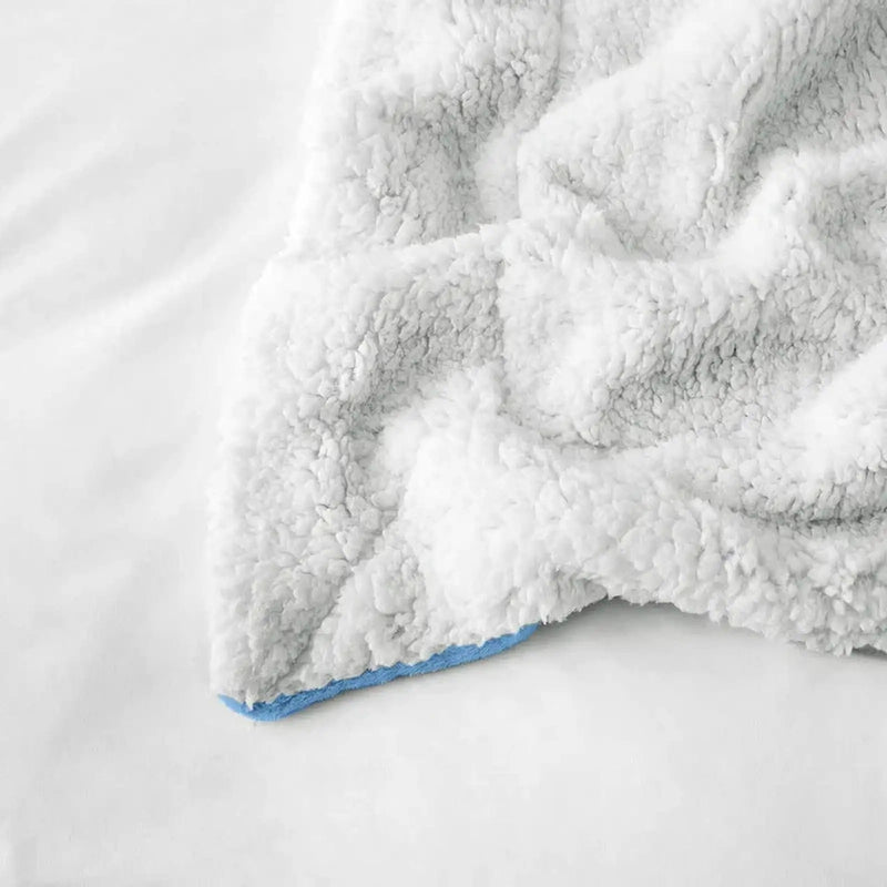 MAGICAL Ultra-Soft Sherpa Winter & AC Blanket (Sky Blue)