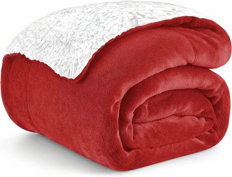 MAGICAL Ultra-Soft Sherpa Winter & AC Blanket (Maroon)