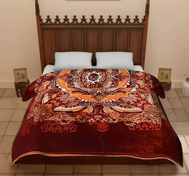 MAGICAL 3 kg Double Blanket - Heavy Winter Floral Collection