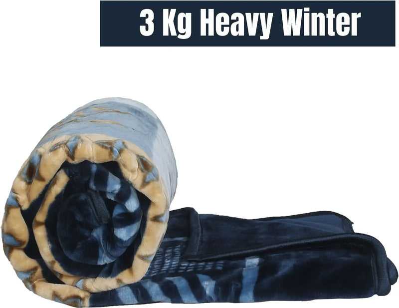 MAGICAL 3 kg Double Blanket - Heavy Winter Floral Collection