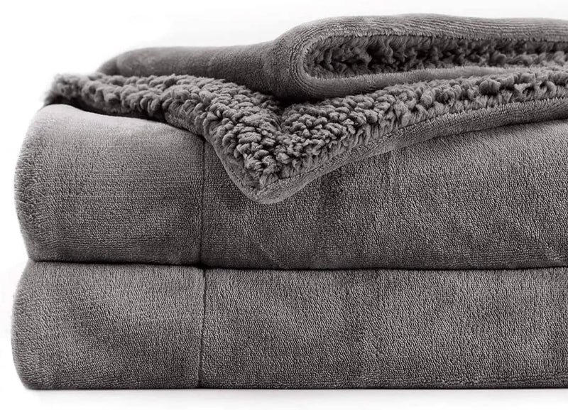 MAGICAL Ultra-Soft Sherpa Winter & AC Blanket (Grey)