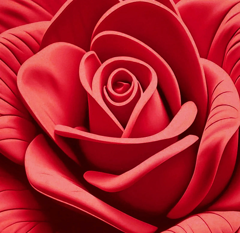 MAGICAL Ultra-Absorbent Rose Shape Bath Mat (Multicolour)