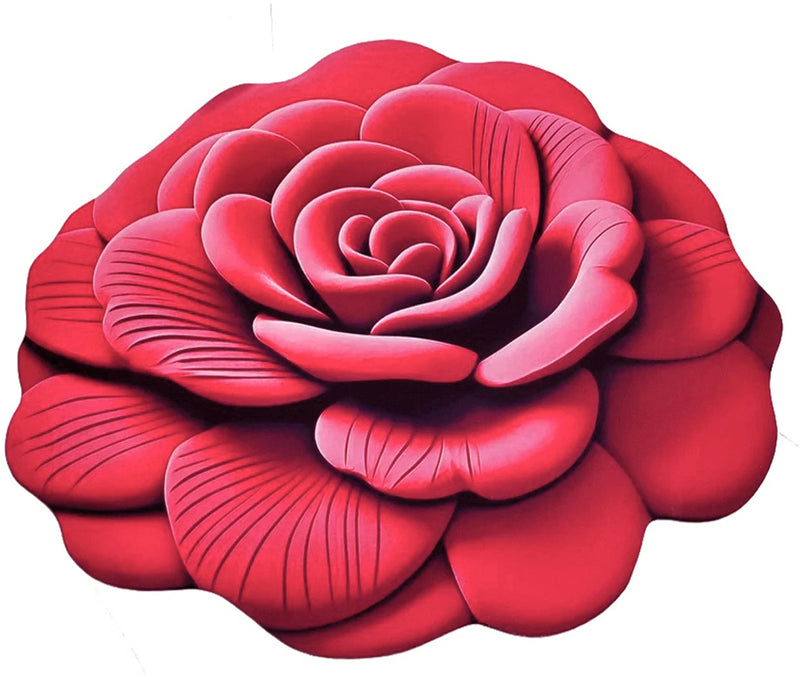 MAGICAL Ultra-Absorbent Rose Shape Bath Mat (Multicolour)