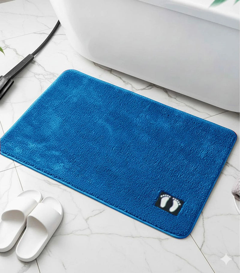 MAGICAL Ultra-Absorbent Microfiber Bath Mat (Blue)