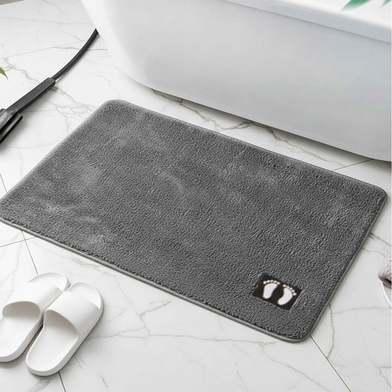 MAGICAL Ultra-Absorbent Microfiber Bath Mat (Grey)