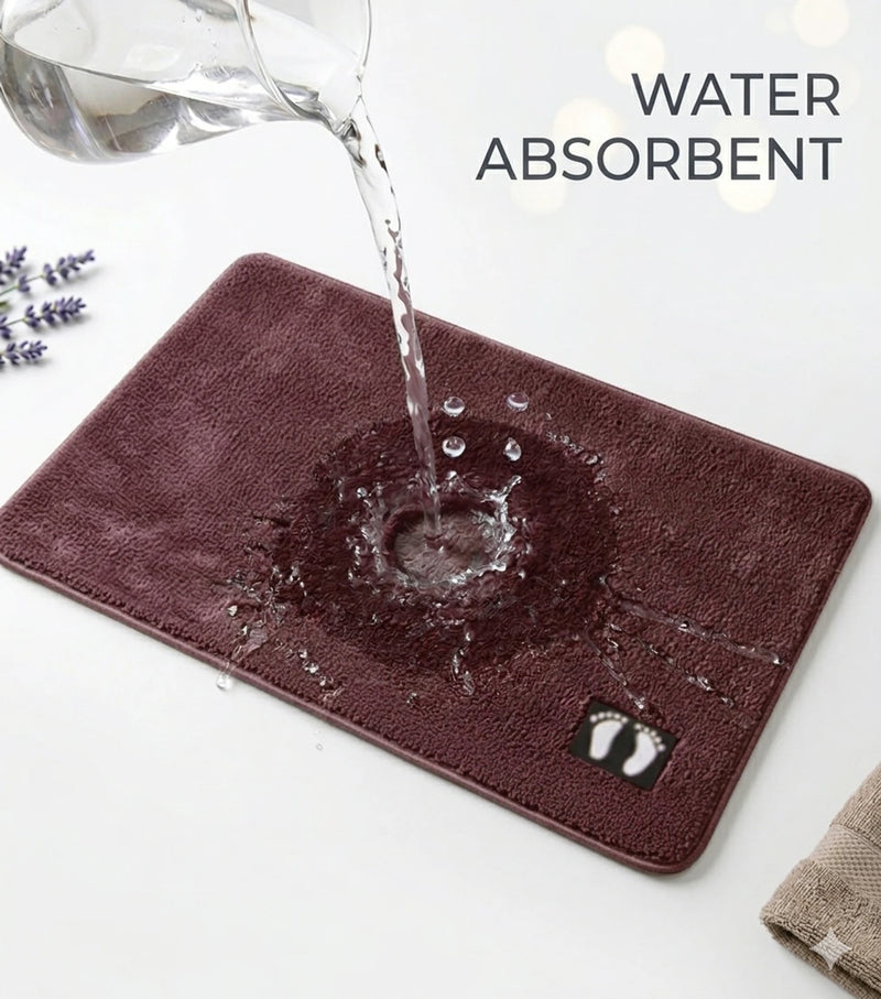 MAGICAL Ultra-Absorbent Microfiber Bath Mat (Brown)