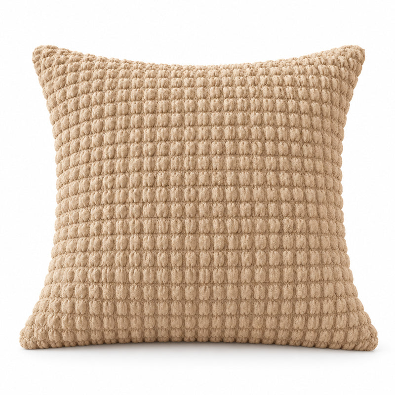 Premium Bubble Cushion Cover - Beige 40x40 Cm (Pack of 1)