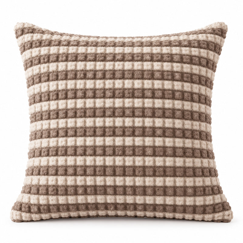 Premium Bubble Cushion Cover - Brown-Beige 40x40 Cm (Pack of 1)