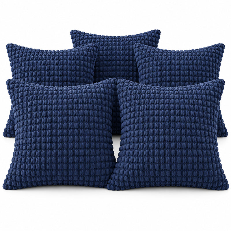 Premium Bubble Cushion Cover - Dark Blue 40x40 Cm (Pack of 5)