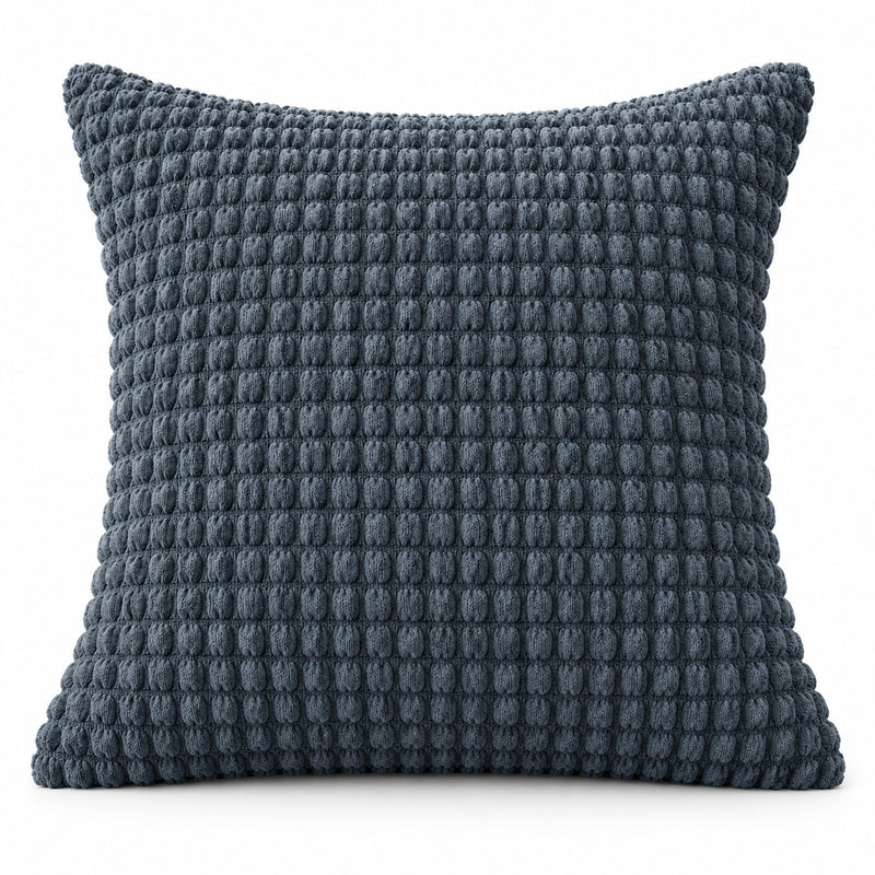 Premium Bubble Cushion Cover - Dark Grey 40x40 Cm (Pack of 1)