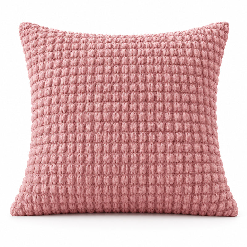 Premium Bubble Cushion Cover - Pink 40x40 Cm (Pack of 1)