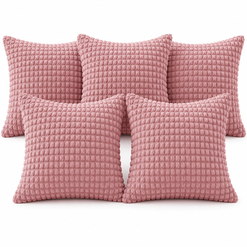 Premium Bubble Cushion Cover - Pink 40x40 Cm (Pack of 5)