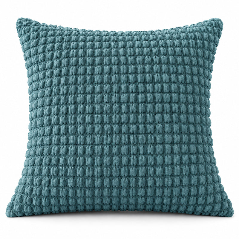 Premium Bubble Cushion Cover - Tale Blue 40x40 Cm (Pack of 1)