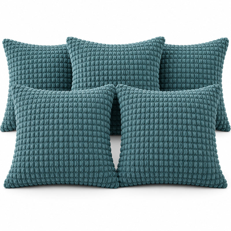 Premium Bubble Cushion Cover - Tale Blue 40x40 Cm (Pack of 5)