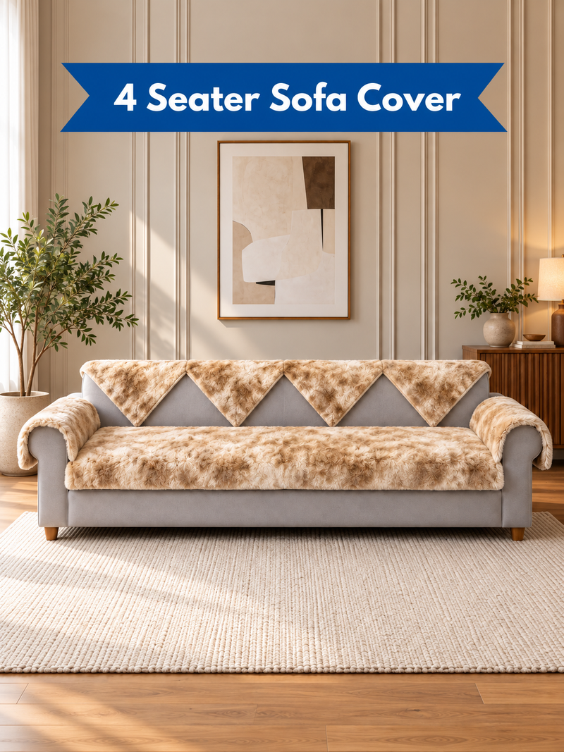 4 Seater Sofa Cover, 4 separate backrest panels